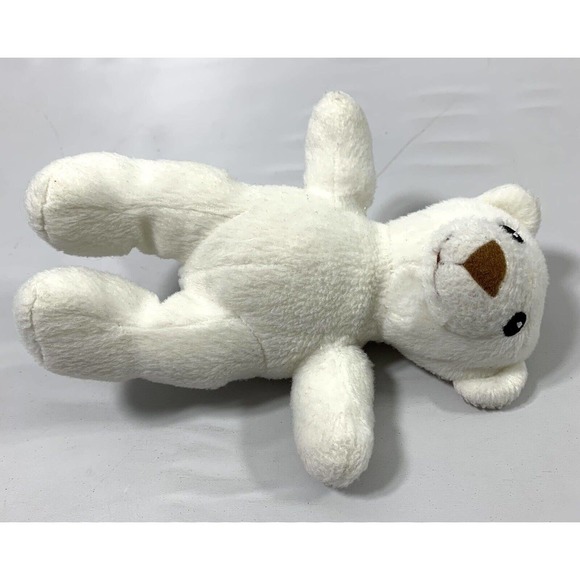 2006 Lil Luvables White Bear Spin Master Toy Teddy Fluffy Factory Hide Pocket - Picture 8 of 12